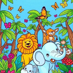 Animal Adventures A Coloring Journey Through the Wild